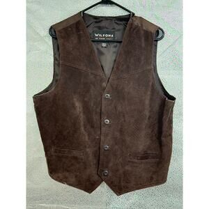 Wilsons Men's Suede Vest Brown XL